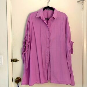 Oversized button up blouse